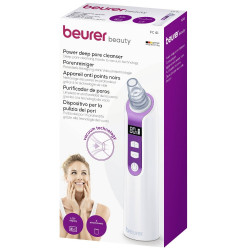 Beurer FC 41 Βαθύς καθαρισμός προσώπου, 5 ταχύτητες, αυτονομία έως 1,5 ώρες, οθόνη LCD, USB, λευκό/μωβ