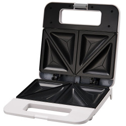 Τοστιέρα σάντουιτς Esperanza EKT010W Parmigiano, 1000W, Τέσσερα σάντουιτς, πλάκες τεφλόν, Λευκό