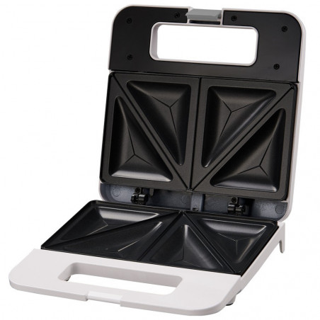 Τοστιέρα σάντουιτς Esperanza EKT010W Parmigiano, 1000W, Τέσσερα σάντουιτς, πλάκες τεφλόν, Λευκό