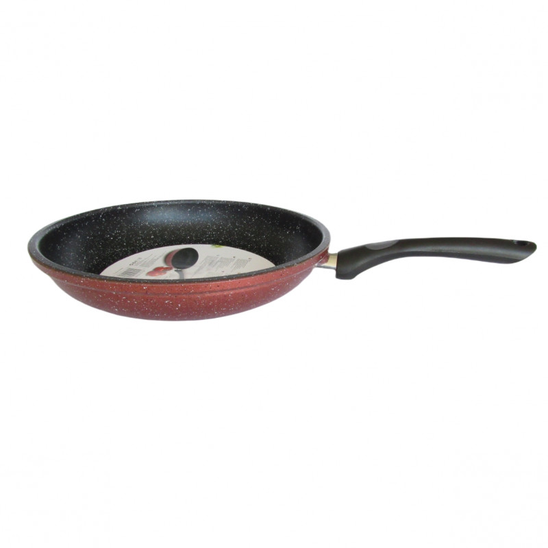 Τηγάνι Rosberg R51319G24, 24 cm, μαρμάρινη επικάλυψη, Induction, Bordeaux melange