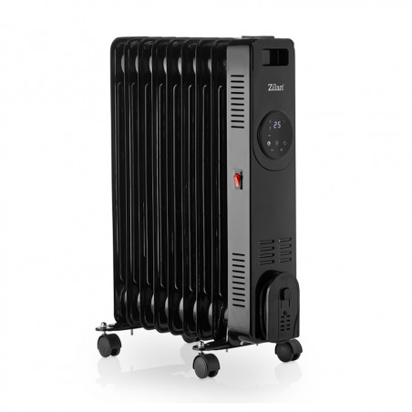 Καλοριφέρ Λαδιού Zilan ZLN8416, 2000 W, 9 πτερύγια, 3 βαθμίδες, Τηλεχειριστήριο, Θερμοστάτης, Μαύρο