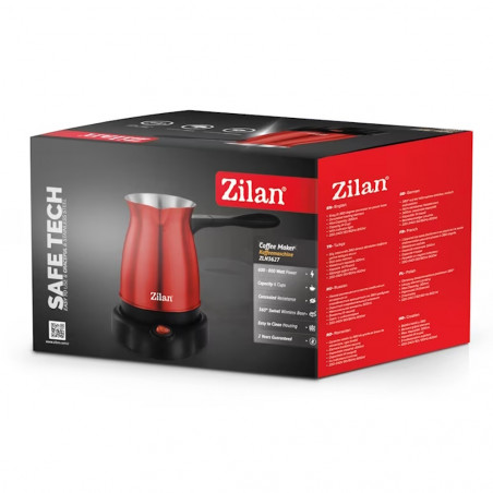 Ηλεκτρικό μπρίκι Zilan ZLN3627, 800W, 0.350 ml, Λυχνία λειτουργίας, Κόκκινο