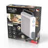 Θερμαντικό σώμα κονβέκτορας Adler AD 7750, 2000W, 2  επίπεδα λειτουργίας, Ρυθμιζόμενος θερμοστάτης, IP24, Προστασία υπερθέρμανσης, Λευκό/Γκρι