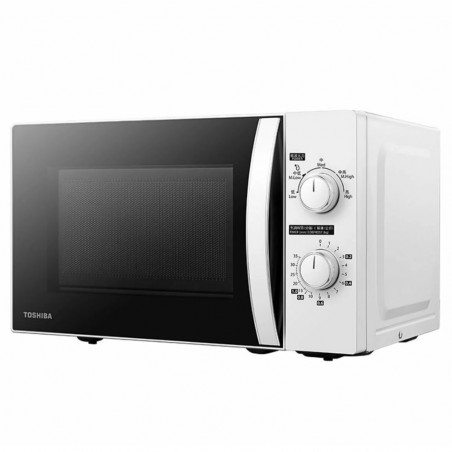 Φούρνος μικροκυμάτων Toshiba MWP-MM20PWH 700W, 20L, 5 επίπεδα ισχύος, Απόψυξη, Φωτισμός, Λευκό