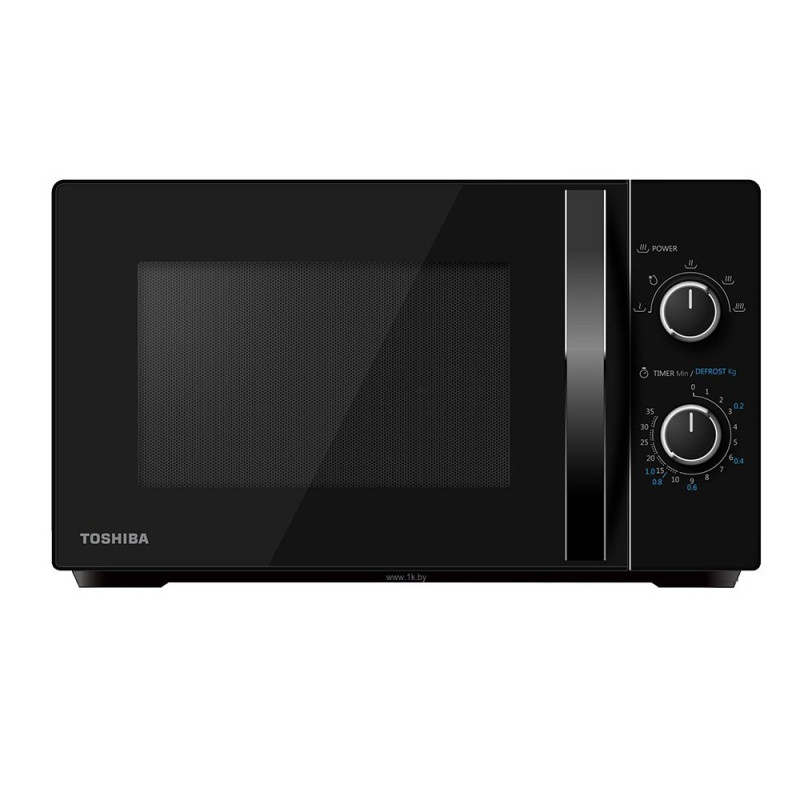 Φούρνος μικροκυμάτων με Grill Toshiba MW2-MG20PBK, 800W, 20L, Απόψυξη, Χρονοδιακόπτης, 6 επίπεδα ισχύος, Μαύρο