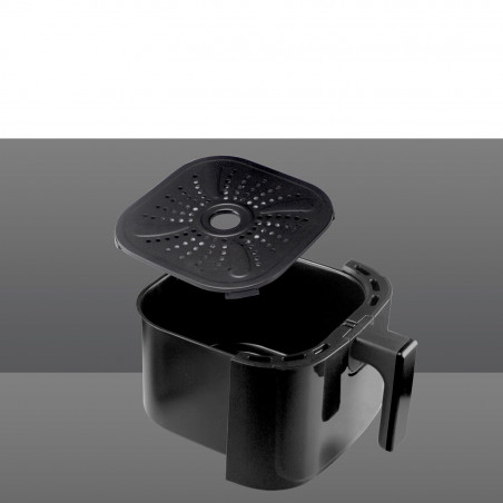 Φριτέζα με ζεστό αέρα Air Fryer Beper P101FRI051, 1400 W, 5 l, 8 προγράμματα, 80-200 °C, χρονοδιακόπτης, μαύρο
