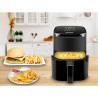 Φριτέζα με ζεστό αέρα Air Fryer Beper P101FRI051, 1400 W, 5 l, 8 προγράμματα, 80-200 °C, χρονοδιακόπτης, μαύρο