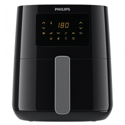 Φριτέζα αέρος Philips HD9252/70, 4.1L, 1400W, LED, 7 προεπιλεγμένα προγράμματα, 90% λιγότερα λιπαρά, Rapid Air, Μαύρο