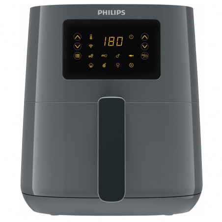 Φριτέζα αέρος Philips HD9255/60, 4.1lt, 1400W, Rapid Air, 7  προεπιλεγμένα προγράμματα, Διαθέτει σύνδεση με εφαρμογή, Γκρι