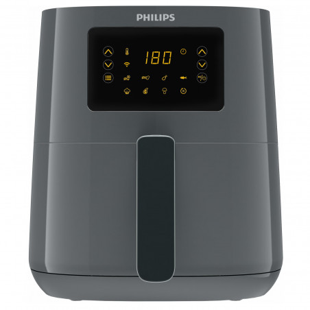 Φριτέζα αέρος Philips HD9255/60, 4.1lt, 1400W, Rapid Air, 7 προεπιλεγμένα προγράμματα, Διαθέτει σύνδεση με εφαρμογή, Γκρι