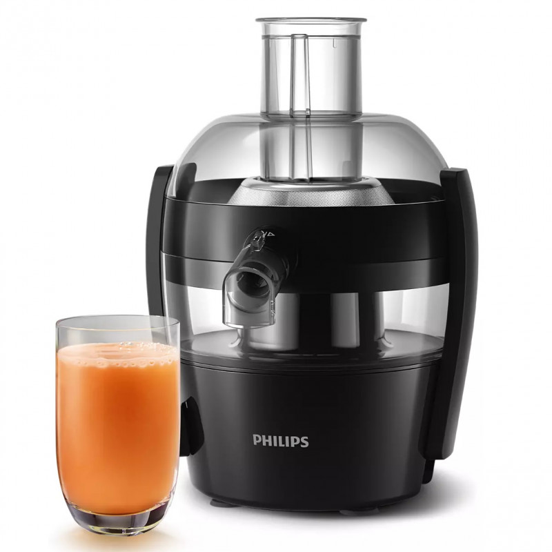 Αποχυμωτής Philips HR1832/00, 500W, 1.5L, QuickClean, Στόμιο που αποτρέπει το στάξιμο, Μαύρο