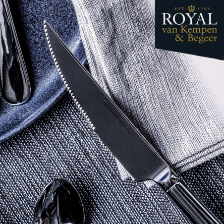 Σετ 2 μαχαιριών για μπριζόλα Royal van Kempen & Begeer CC004847-001, Gloss, Ασημί