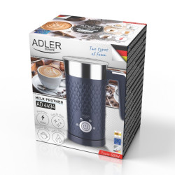 Συσκευή για αφρόγαλα Adler AD 4494D, 500W, 300 ml, Αντικολλητική επίστρωση, Μπλε