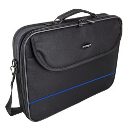 Τσάντα φορητού υπολογιστή Esperanza ET101B, 15,6', μακριά λαβή, θήκη εγγράφων, μαύρο/μπλε