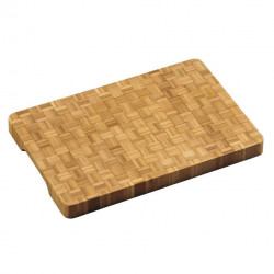 Επαγγελματικο ξύλο κοπής Kesper 58181, 36x24x3cm, Μπαμπού, Λαβές, Καφέ