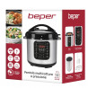 Φούρνος ταχύτητας Beper P101COS001, 1200W, 15 προγράμματα, 6 λίτρα, χρονοδιακόπτης, Inox/μαύρο