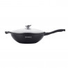 Ταψί Wok Royalty Line RL-BW32M, 32 εκ., Αντικολλητική, μαρμάρινη επίστρωση,