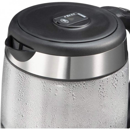 Γυάλινος ηλεκτρικός βραστήρας με φίλτρο Russell Hobbs Clarity 20760-57, 2200W, 1L, Φωτιζόμενος, Κρυφός θερμαντήρας, SCHOTT DURAN, Ανοξείδωτο