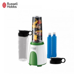 Μπλέντερ Russell Hobbs Explore Mix & Go Cool 25160-56, 300 W, 600 ml, Χωρίς BPA, Ανοξείδωτο ατσάλι, Εργονομική σχεδίαση, Λευκό/Πράσινο