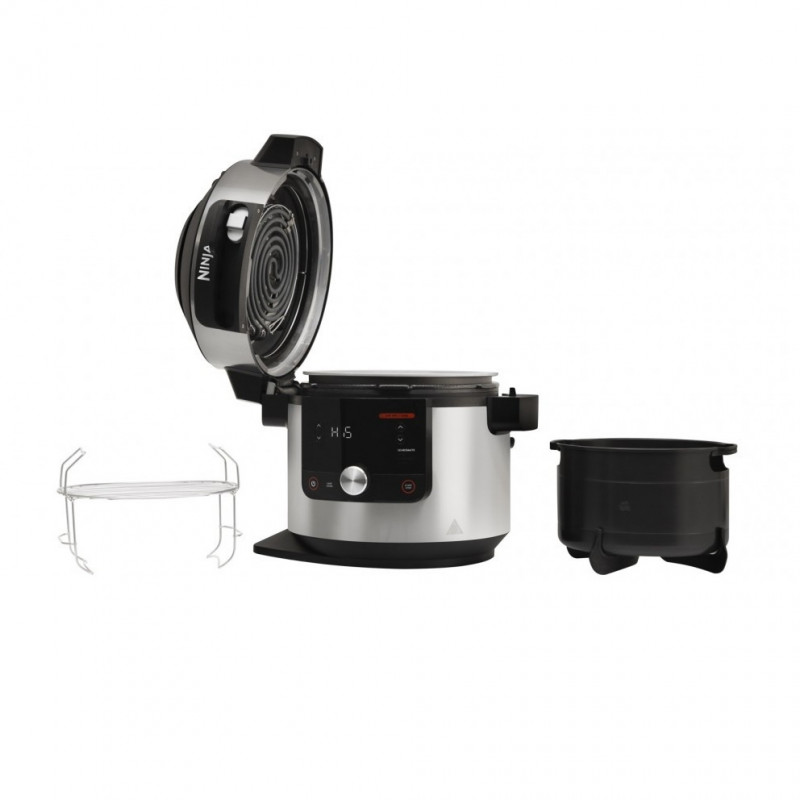 Πολυμάγειρας Ninja Foodi MAX 12 σε 1 OL650EU, 1460W, 7,5 l, SmartLid, Αντικολλητική επίστρωση, Πολυλειτουργικό, Inox/Μαύρο