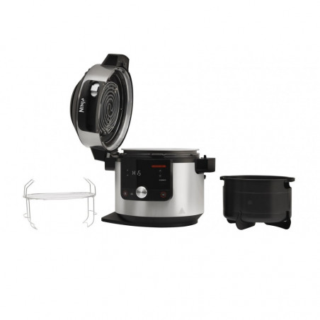 Πολυμάγειρας Ninja Foodi MAX 12 σε 1 OL650EU, 1460W, 7,5 l, SmartLid, Αντικολλητική επίστρωση, Πολυλειτουργικό, Inox/Μαύρο
