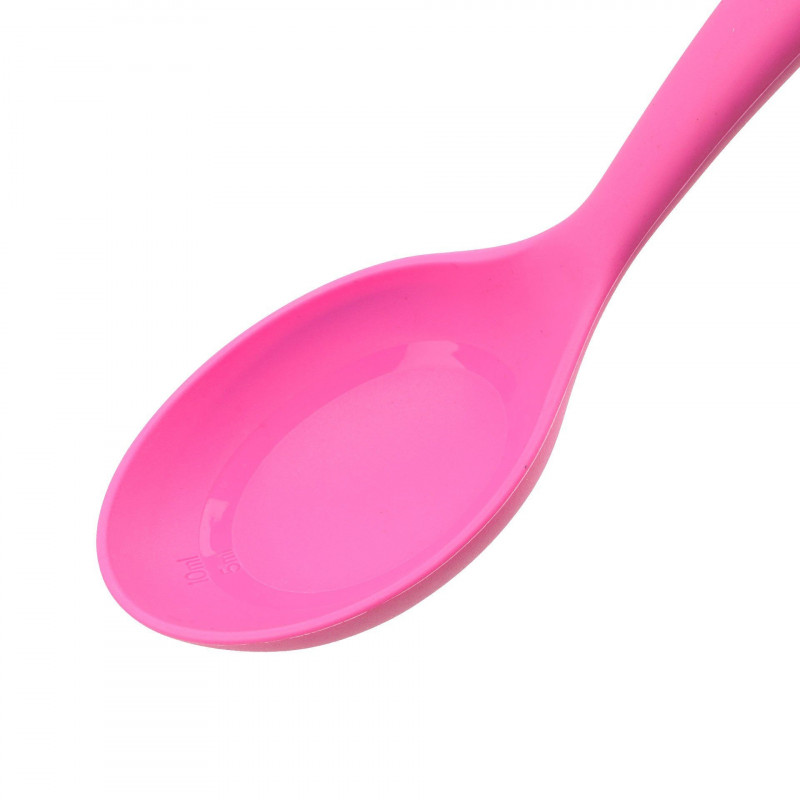 Κουτάλι σερβιρίσματος Tasty 678201, Μαλακή λαβή, 32,5 cm, Σιλικόνη, Ροζ