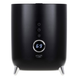 Υγραντήρας αέρα Adler AD 7972, Έως 35 m2, 4 l, 150-300 ml/ώρα, Υπέρηχος, LED, Υγρόμετρο, Χρονόμετρο, Μαύρο