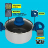 Кατσαρόλα Tasty 678539, 20 cm, 3 L, Σύστημα διανομής λαδιού, Αλουμίνιο, Αντικολλητική επίστρωση, Μπλε