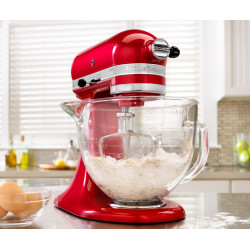 Πλανητικό μίξερ Artisan Elegance KitchenAid 5KSM185PSEER, 300W, 4,8 L, Direct drive, 10 ταχύτητες, Κόκκινο