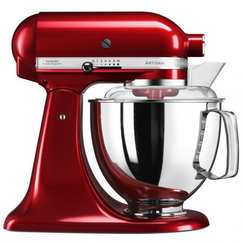 Πλανητικό μίξερ Artisan Elegance KitchenAid 5KSM175PSECA, 300 W, 4,8 l, Direct drive, 10 ταχύτητες, Candy Apple