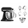 Πλανητικό mixer Artisan Elegance KitchenAid 5KSM175PSEOB, 300 W, 4,8 l, Direct drive, 10 ταχύτητες, Onyx Black