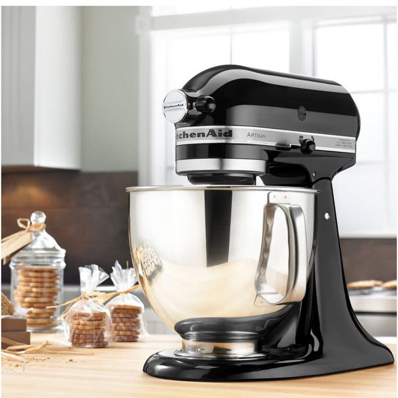 Πλανητικό mixer Artisan Elegance KitchenAid 5KSM175PSEOB, 300 W, 4,8 l, Direct drive, 10 ταχύτητες, Onyx Black