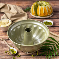 Φόρμα ψησίματος Zenker 7455, Στρογγυλό, 25 cm, ILAG Maximizing Green επικάλυψη, Πράσινο
