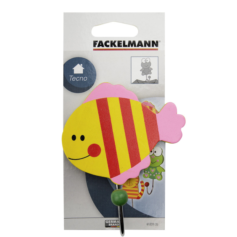 Παιδική κρεμάστρα Fackelmann Tecno 61235, 3 μοτίβα, Πολύχρωμη