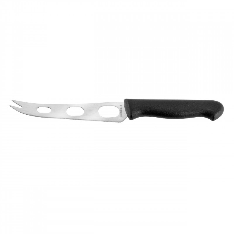 Μαχαίρι τυριού Fackelmann 43280, 24 cm, Με τρύπες, Σχισμενη μύτη, Μαύρο