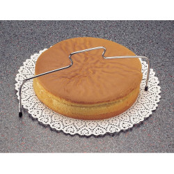 Κόπτης τούρτας Fackelmann 43403, 31x16 cm, Ανοξείδωτο, Λαβή, Γκρι
