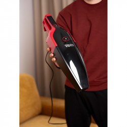 Κάθετη ηλεκτρική σκούπα Oliver Voltz OV51001K, 800W, Χωρητικότητα κάδου 2L , Σκουπάκι χειρός , Μαύρο/Κόκκινο