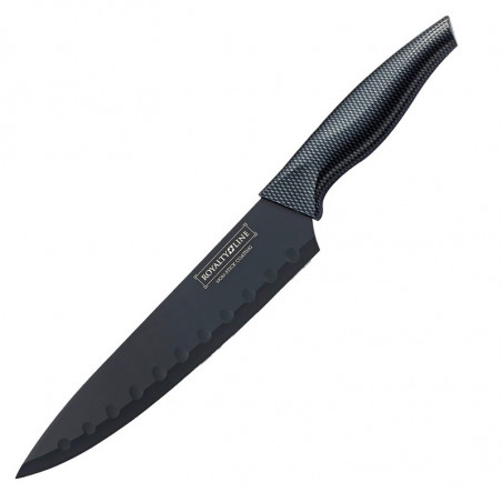 Σετ μαχαιριών με αποφλοιωτή Royalty Line RL-CB5, 6 τεμαχίων, αντιβακτηριδιακή επίστρωση, αντικολλητική επίστρωση, μαύρο