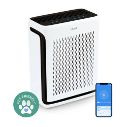 Καθαριστής αέρα Levoit Vital 100S, 52 m2, Smart λειτουργίες, Wi-Fi, Συμβατό με Google Assistant και Amazon Alexa, Αθόρυβη λειτουργία, Χρονόμετρο, Φιλικό προς τα ζώα, Λευκό