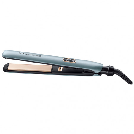 Υσιώτικη μαλλιών Remington S9300 Shine Therapy 230C, Κεραμικές πλάκες με Conditioner Μαλλιών, Ψηφιακή οθόνη, Beep, Twist-Free Cord, Μπλε/Ροζ