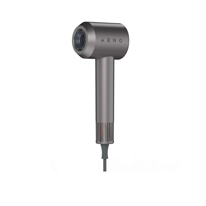 Πιστολάκι μαλλιών AENO HD1 AHD0001, 1500W, Ιονισμός, Μοτέρ χωρίς ψήκτρες, Αισθητήρας NTC, Γκρι/Μαύρο