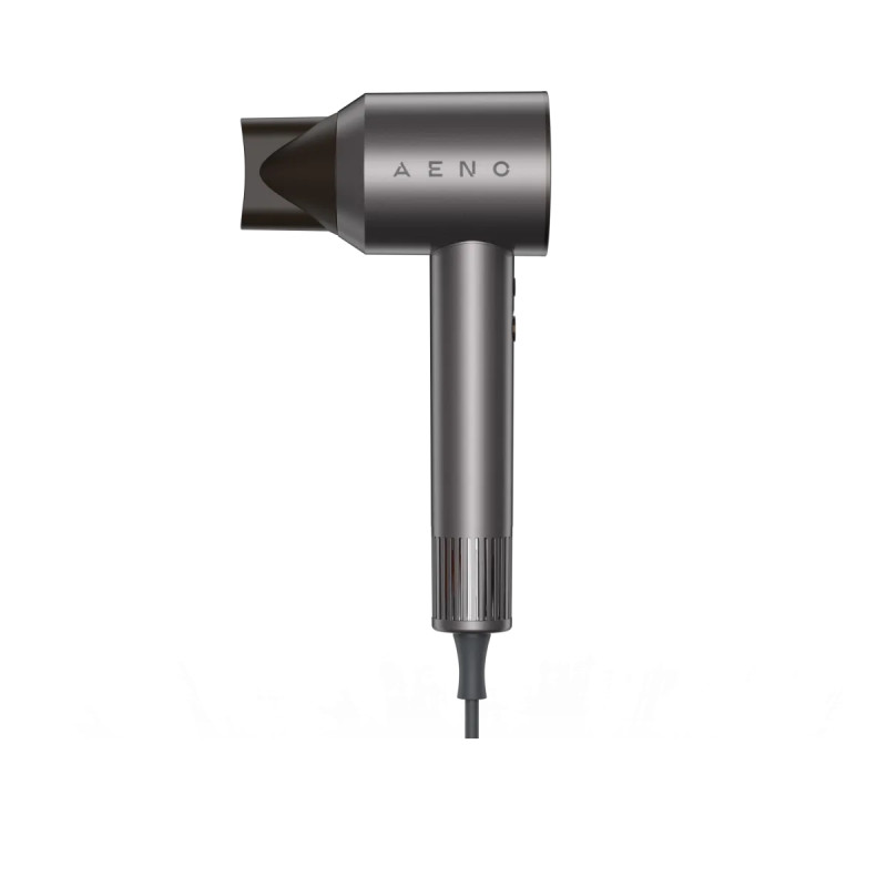 Πιστολάκι μαλλιών AENO HD1 AHD0001, 1500W, Ιονισμός, Μοτέρ χωρίς ψήκτρες, Αισθητήρας NTC, Γκρι/Μαύρο
