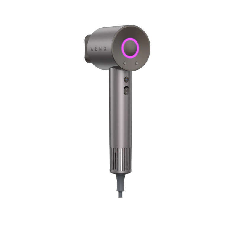 Πιστολάκι μαλλιών AENO HD1 AHD0001, 1500W, Ιονισμός, Μοτέρ χωρίς ψήκτρες, Αισθητήρας NTC, Γκρι/Μαύρο