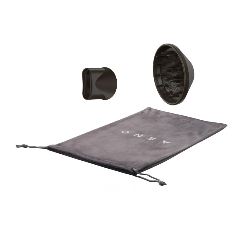 Πιστολάκι μαλλιών AENO HD1 AHD0001, 1500W, Ιονισμός, Μοτέρ χωρίς ψήκτρες, Αισθητήρας NTC, Γκρι/Μαύρο