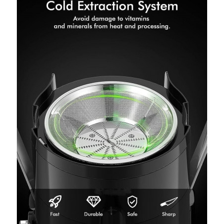 Αποχυμωτής Royalty Line PJ-76111, 600W, 3 ταχύτητες+Pulse, 0,600 ml, Σύστημα κατά των σταγόνων, Inox