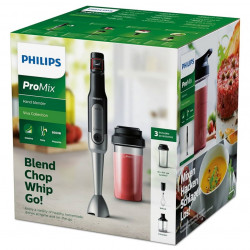 Μπλέντερ και μίξερ Philips Viva Collection HR2652/90, 800 W, 500 ml, Ανοξείδωτο ατσάλι, Υποβρύχιο, ProMix, SpeedTouch, Μαύρο