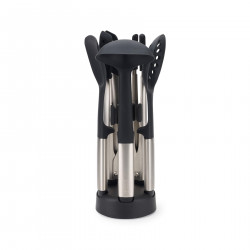 Σετ μαγειρικών σκευών Joseph Joseph Elevate 10568, 31,5x18x18 cm, Ενσωματωμένα ράφια, Βάση, Μαύρο/ανοξείδωτο