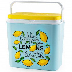 Φορητό ψυγείου ATLANTIC Lemons, 30 λίτρα, Παθητικό, Ψύξη, Χωρίς BPA, Πολύχρωμο