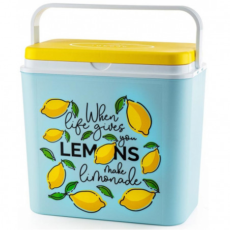 Φορητό ψυγείου ATLANTIC Lemons, 30 λίτρα, Παθητικό, Ψύξη, Χωρίς BPA, Πολύχρωμο
