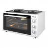 Μικρή κουζίνα Finlux FMC-4524WF, 45 l, 1600 W, Δύο εστίες, 3 λειτουργίες, Σμάλτο, Λευκό